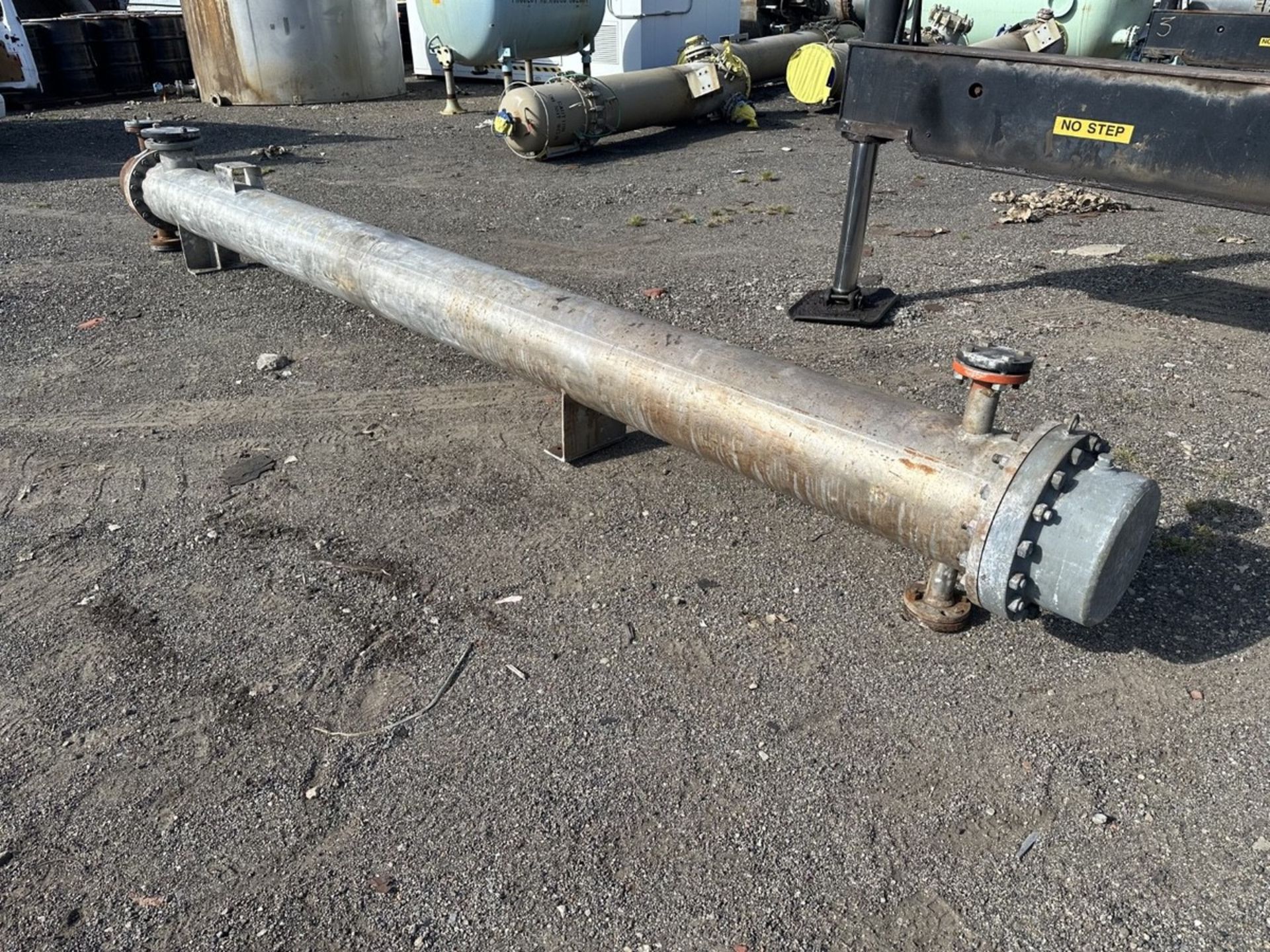 276 Sq Ft Atlas Shell and Tube Heat Exchanger, 316 Stainless Steel Tubes, | Rig Fee $250