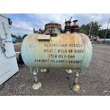500 Gallon Pfaudler Glass Lined Horizontal Chemstore Receiver Tank, Rated | Rig Fee $500