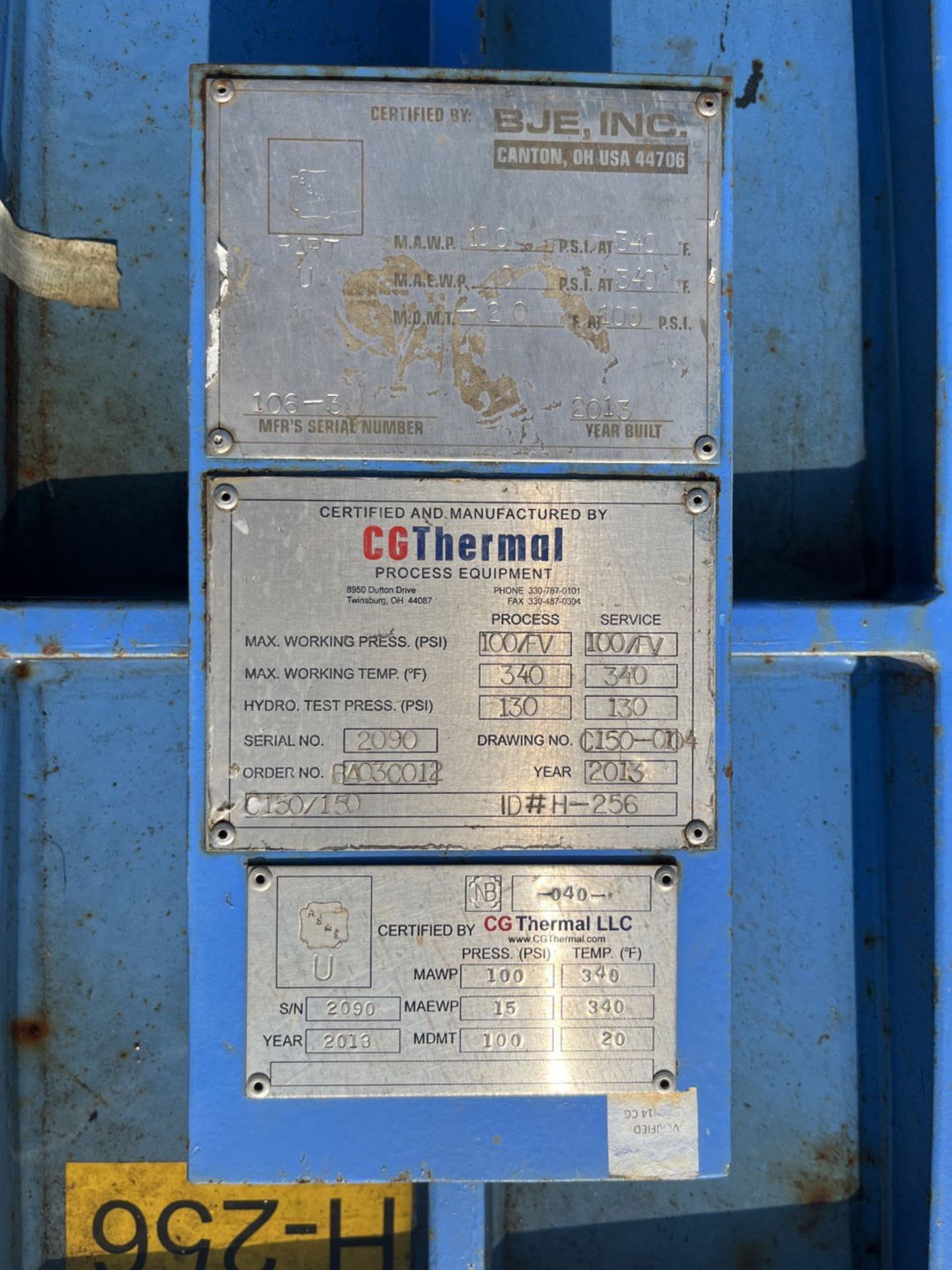 150 Sq Ft Cg Thermal Graphite Block Heat Exchanger, Model C150/150, Rated | Rig Fee $250 - Image 2 of 5