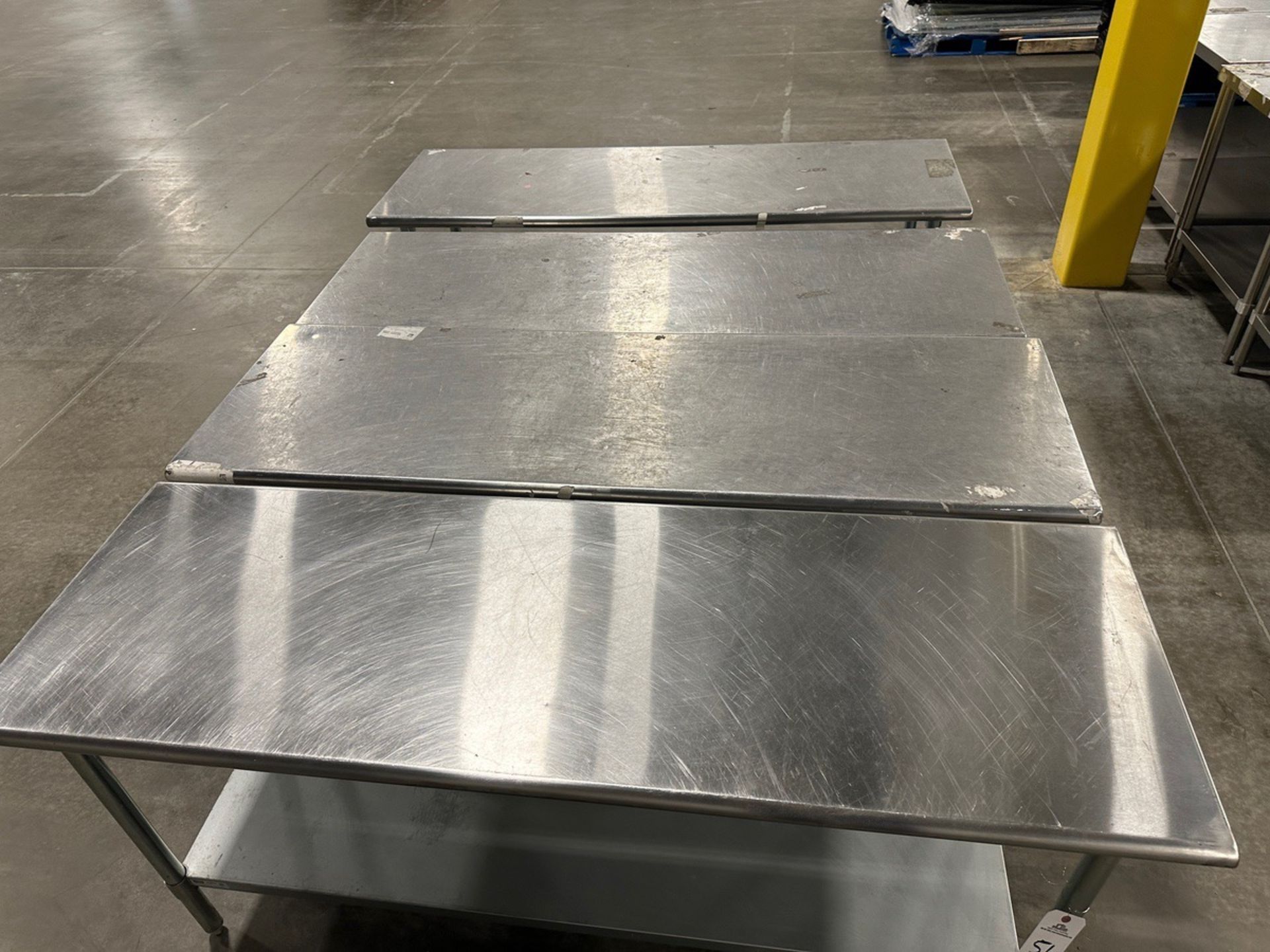 Lot of (4) Stainless Steel Tables - Approx. 2' x 6' | Rig Fee $50 - Image 2 of 2
