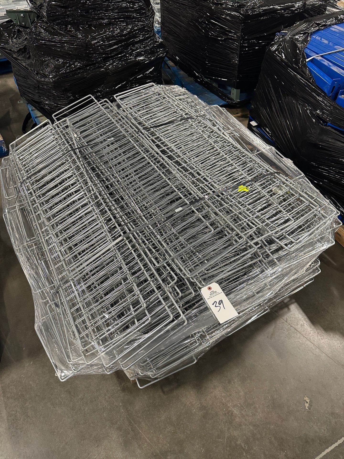 Lot of Approx. (200) Wire Shelving Sections for Lots 13-16, 10" Wide and 4' Length | Rig Fee $40
