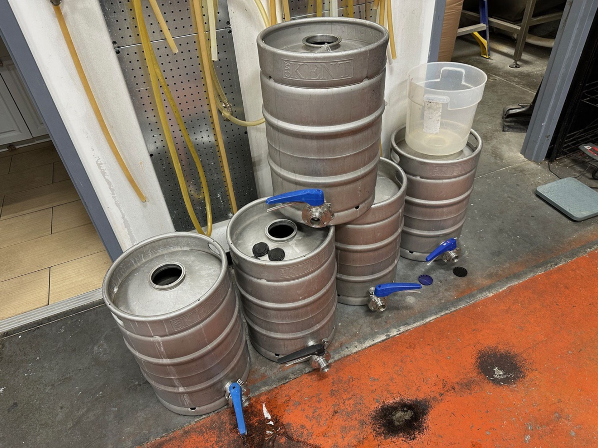 Lot of (5) Stainless Steel Yeast Brinks | Rig Fee $100