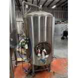 2017 Premier Stainless 10 BBL Brite Tank - Dish Bottom, Glycol Jacketed, Mandoor, C | Rig Fee $1000