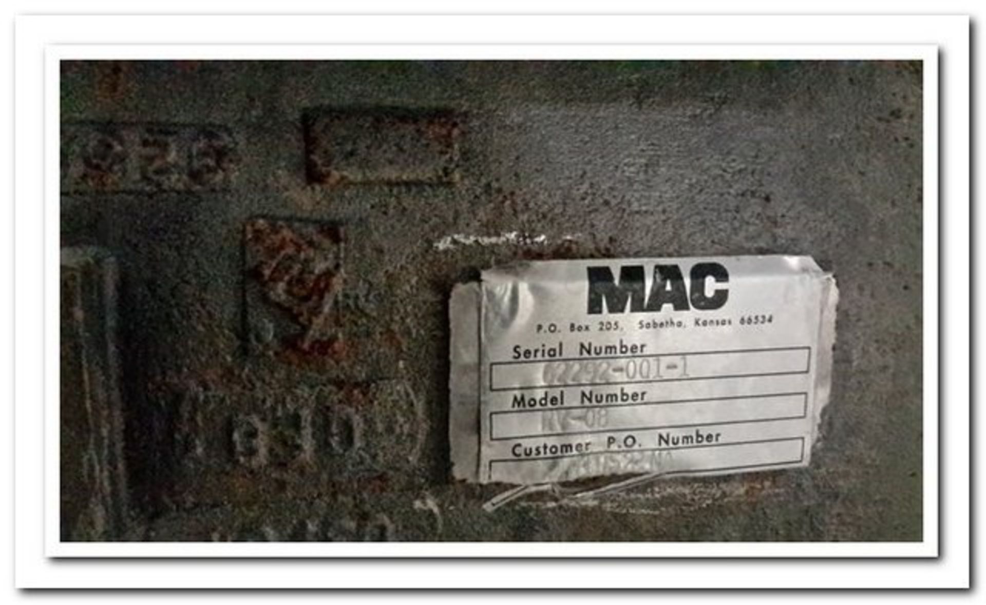 MAC Rotory Valve, RV-08 | Rig See Desc - Image 2 of 2