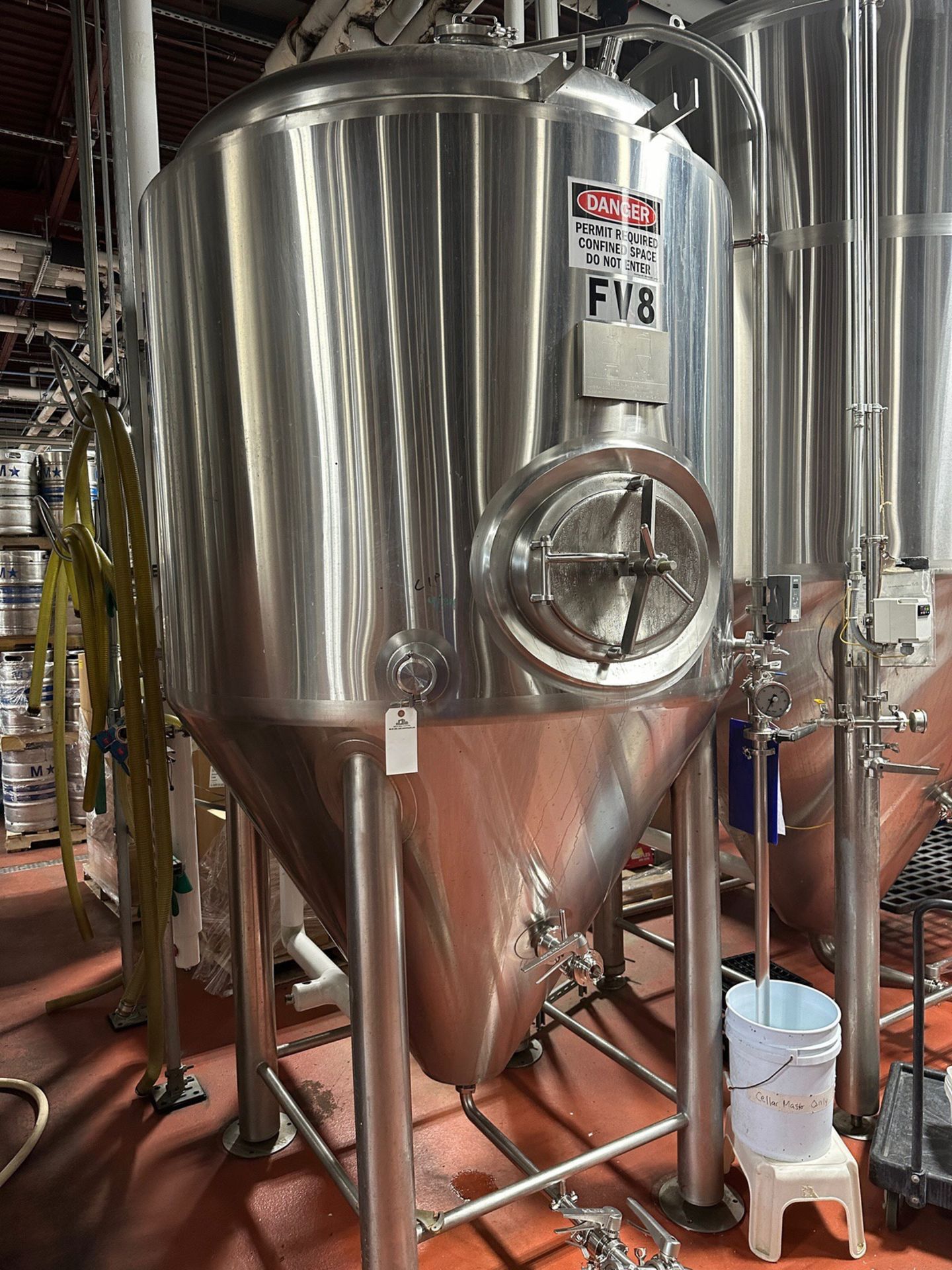 Pacific Brewery Systems 20 BBL Fermentation Tank - Cone Bottom, Glycol Jacketed, Ma | Rig Fee $750