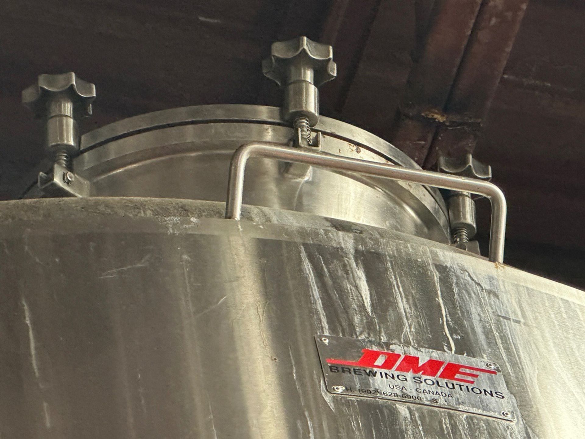 2016 DME 60 BBL Fermentation Tank - Cone Bottom, Glycol Jacketed, Top Mandoor, Zwic | Rig Fee $1650 - Image 3 of 3