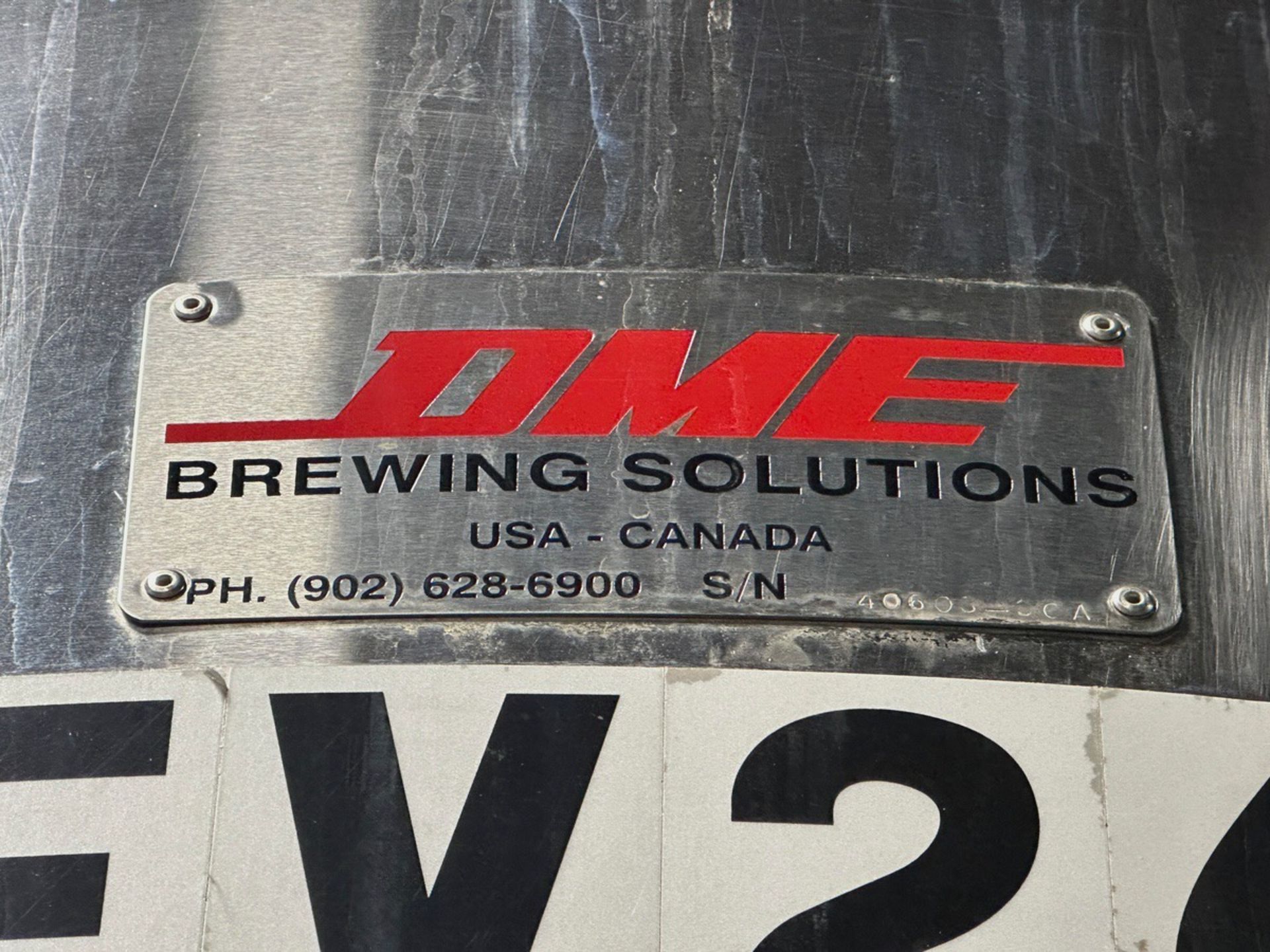 2014 DME 20 BBL Fermentation Tank - Cone Bottom, Glycol Jacketed, Mandoor, Zwickle | Rig Fee $750 - Image 3 of 3