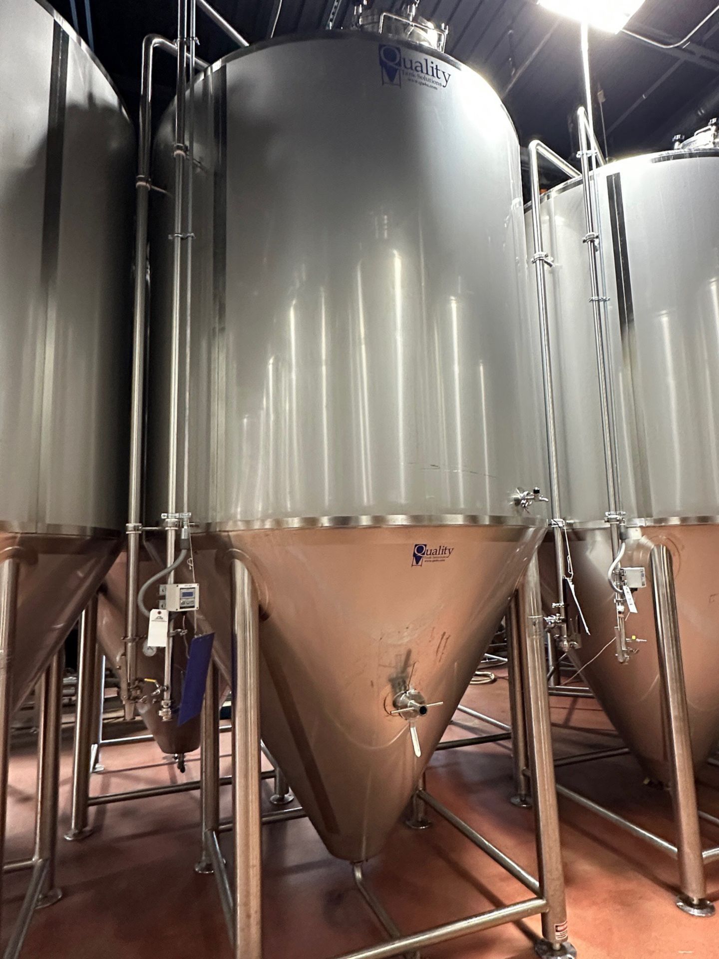 2021 Quality Tank Solutions 60 BBL Fermentation Tank - Cone Bottom, Glycol Jacketed | Rig Fee $1650