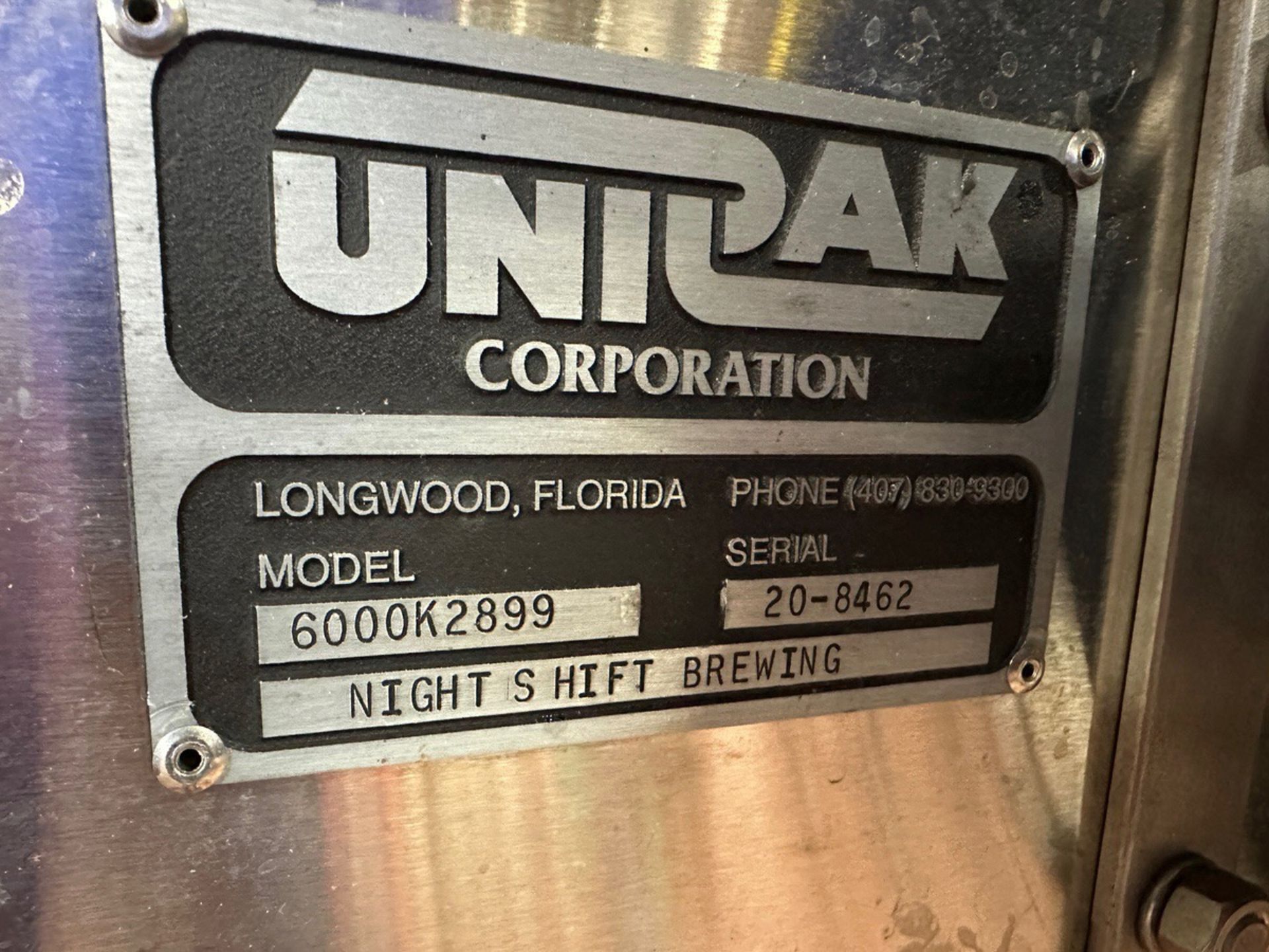 UniPak Slight Curve Covered Conveyor from Air Rinser to Canning Machine - Model 600 | Rig Fee $650 - Image 3 of 4