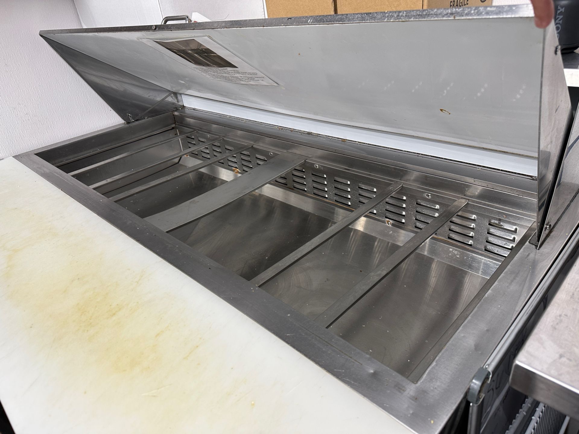Avantco Bain Marie Cooler - Model 178SSPT60M (Approx. 40" with Cutting Board x 5' W | Rig Fee $95 - Image 2 of 5
