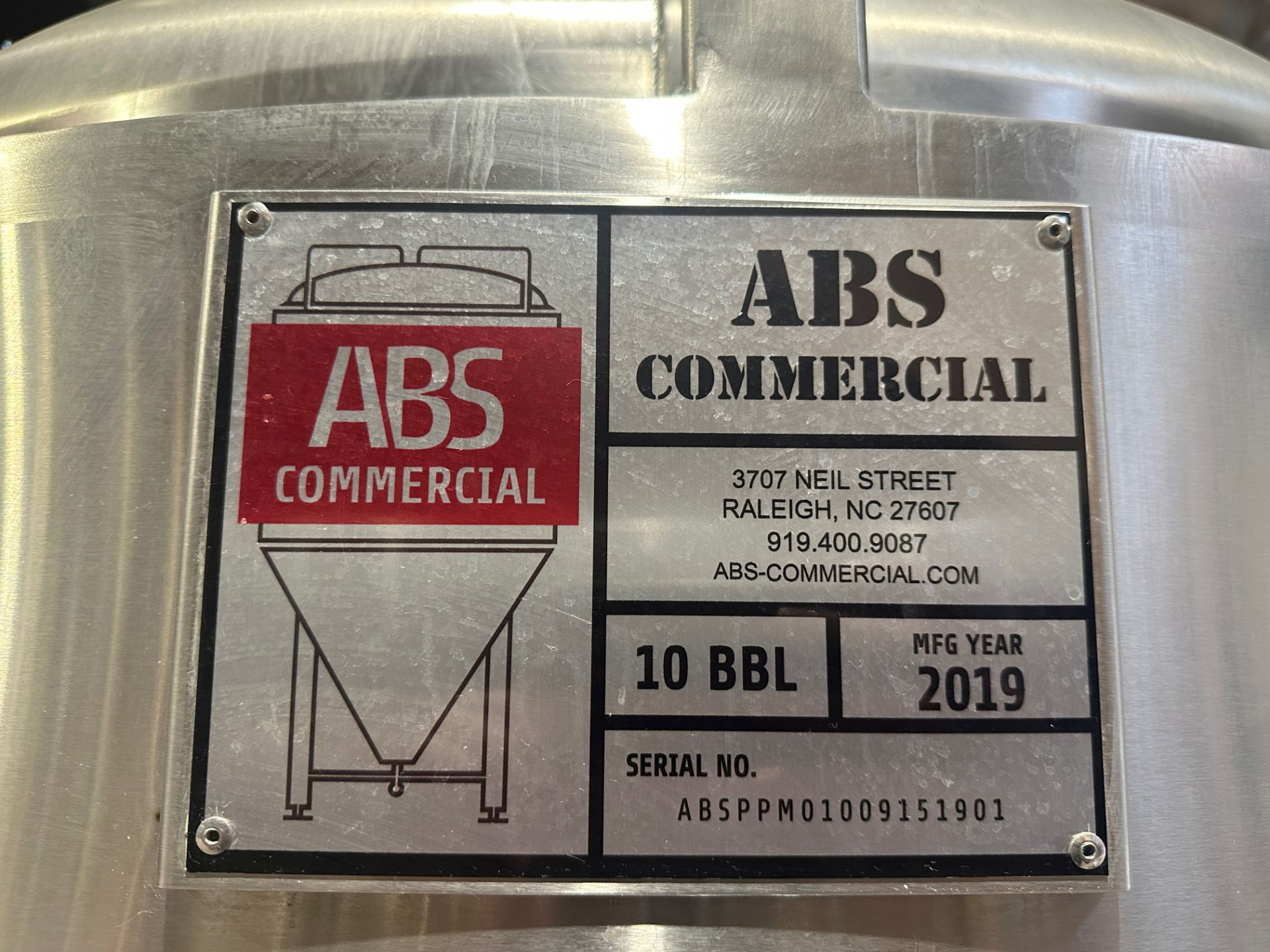 2019 ABS 10 BBL 2-Vessel Brewhouse with Grist Case - Mash/Lauter Tun (Approx. 5' Di | Rig Fee $4500 - Image 12 of 24