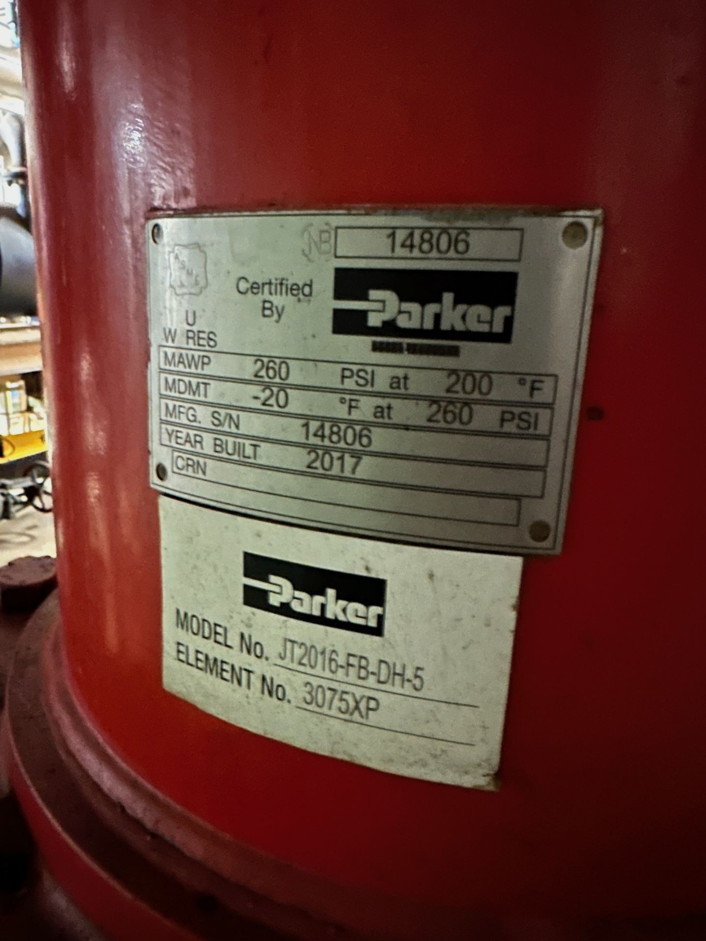 Parker Zander Externally Heated Dryer Skid - Model ZHA4000BY41NNG | Rig Fee $500 - Image 4 of 6