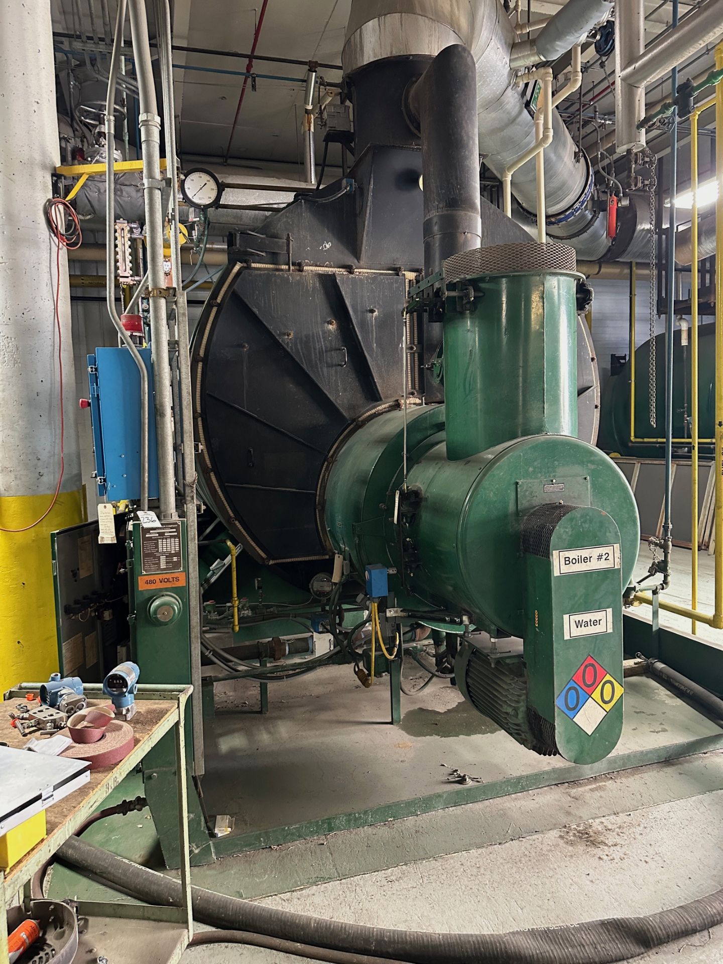 Johnston 800 HP Steam Boiler Model PFTA 800 4LG 200 S - Dual Fuel Natural Gas / No | Rig Fee $12000