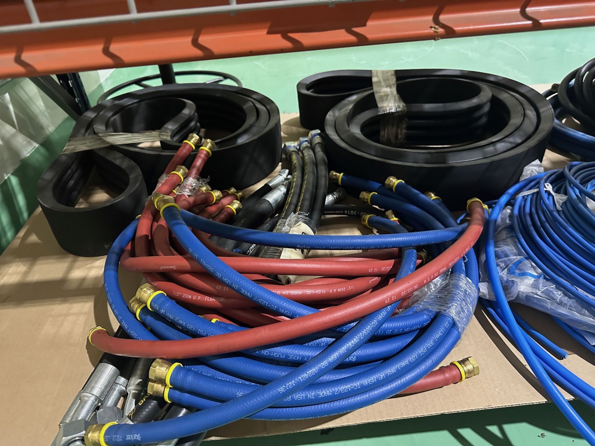Lot of Misc. Hoses, Tubing and Belts | Rig Fee $50