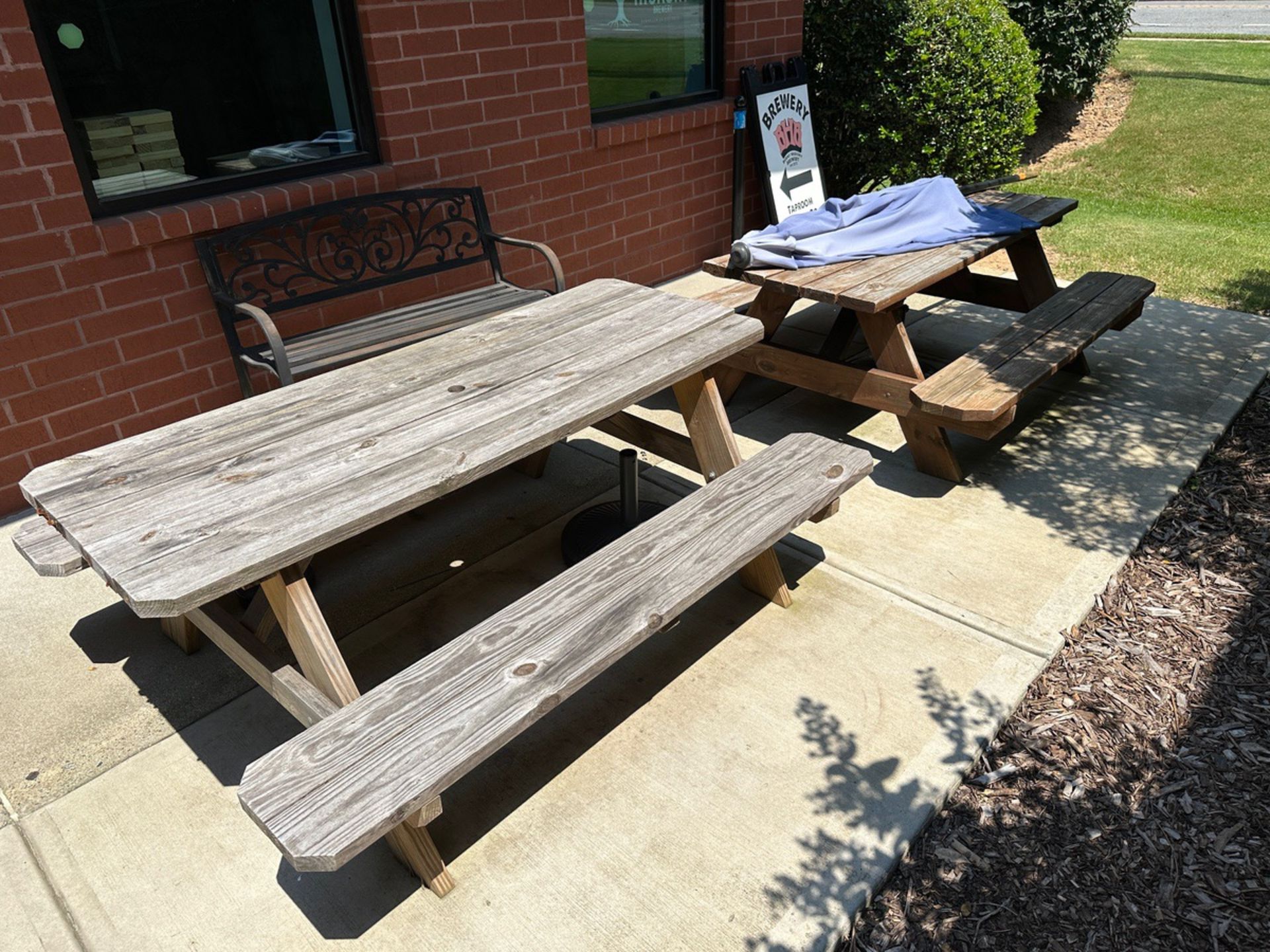 Lot of (4) Picnic Tables (Approx. 28" x 6') | Rig Fee $100 - Image 2 of 2