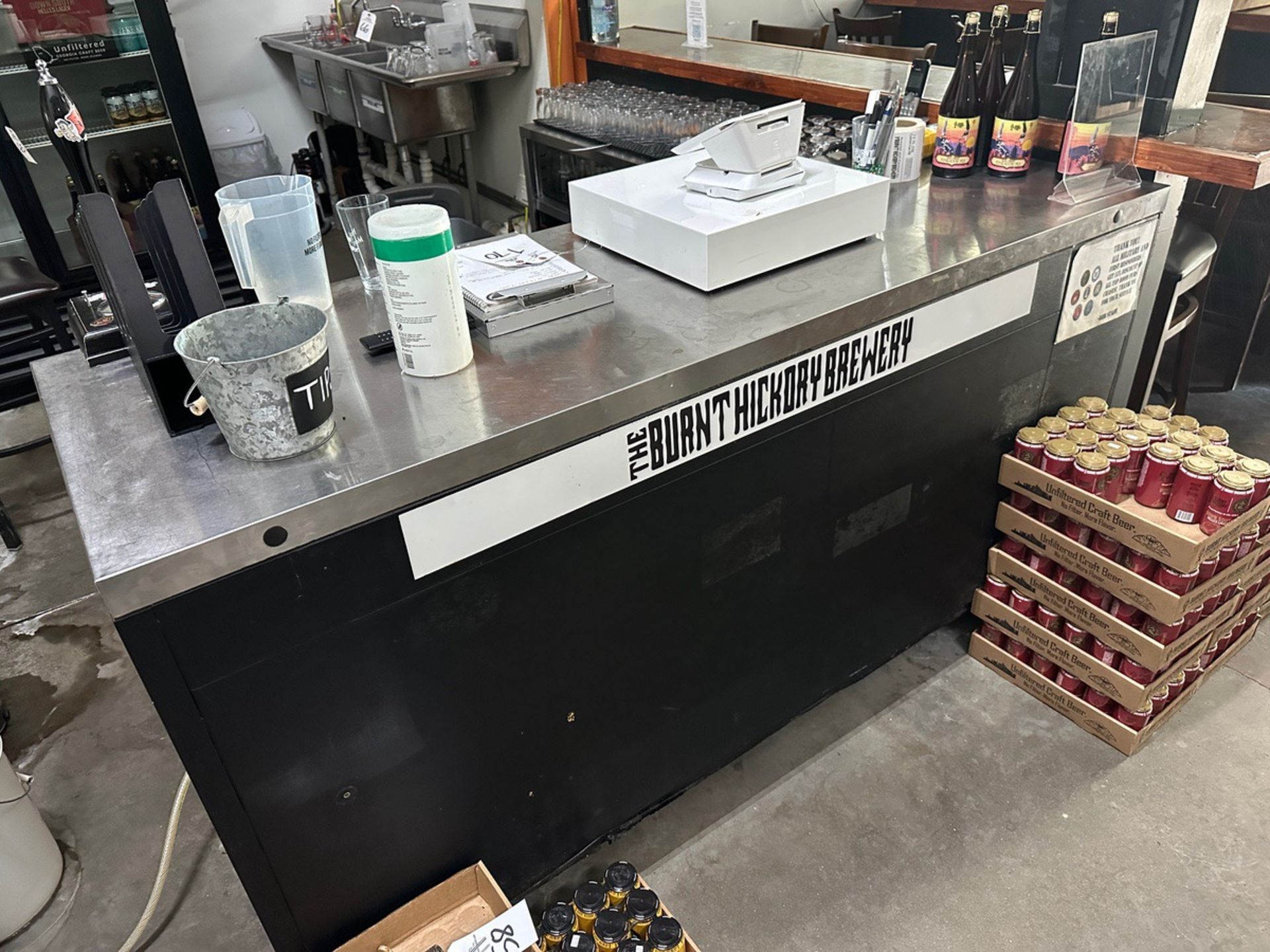 Service Counter with Stainless Steel Top (Approx. 27" x 79") | Rig Fee $35 - Image 2 of 2