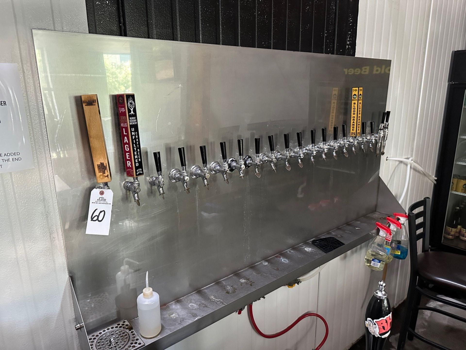 20-Tap Stainless Steel Draft Station with Couplers and Gauges | Rig Fee $300