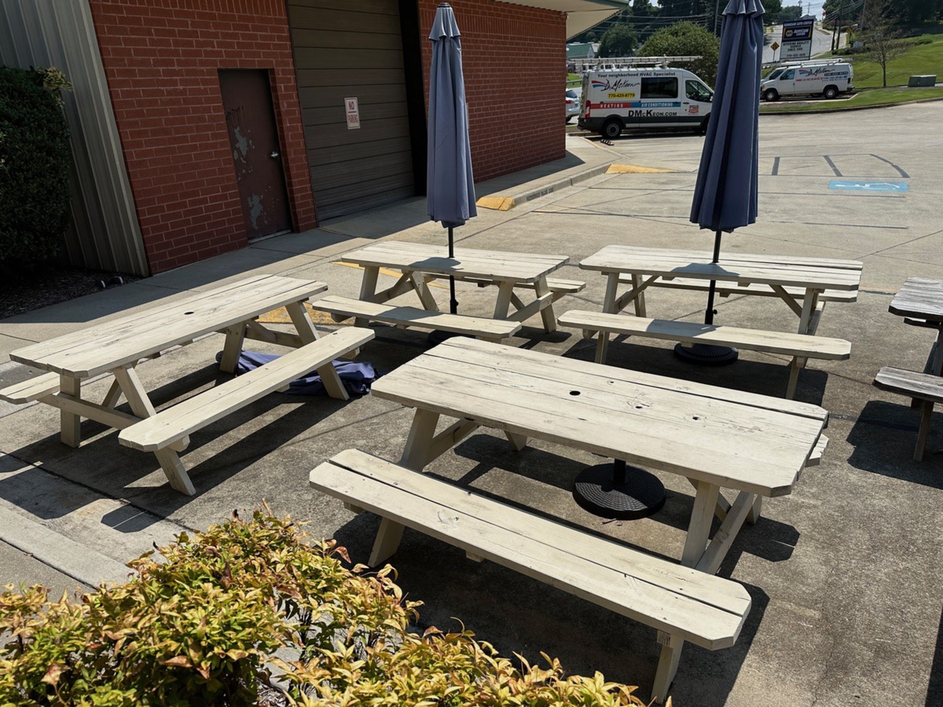 Lot of (6) Picnic Tables (Approx. 28" x 6') | Rig Fee $120 - Image 3 of 3