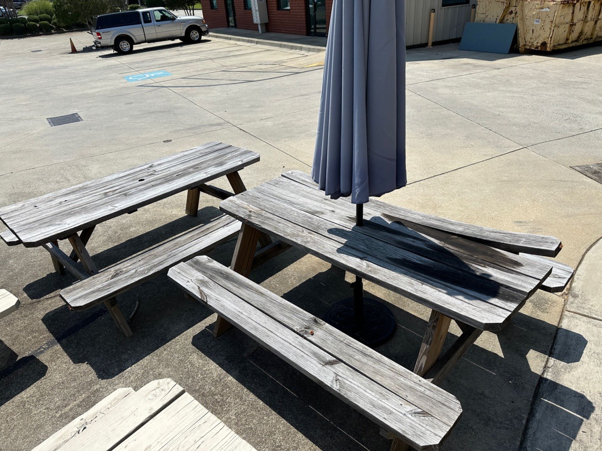 Lot of (4) Picnic Tables (Approx. 28" x 6') | Rig Fee $100