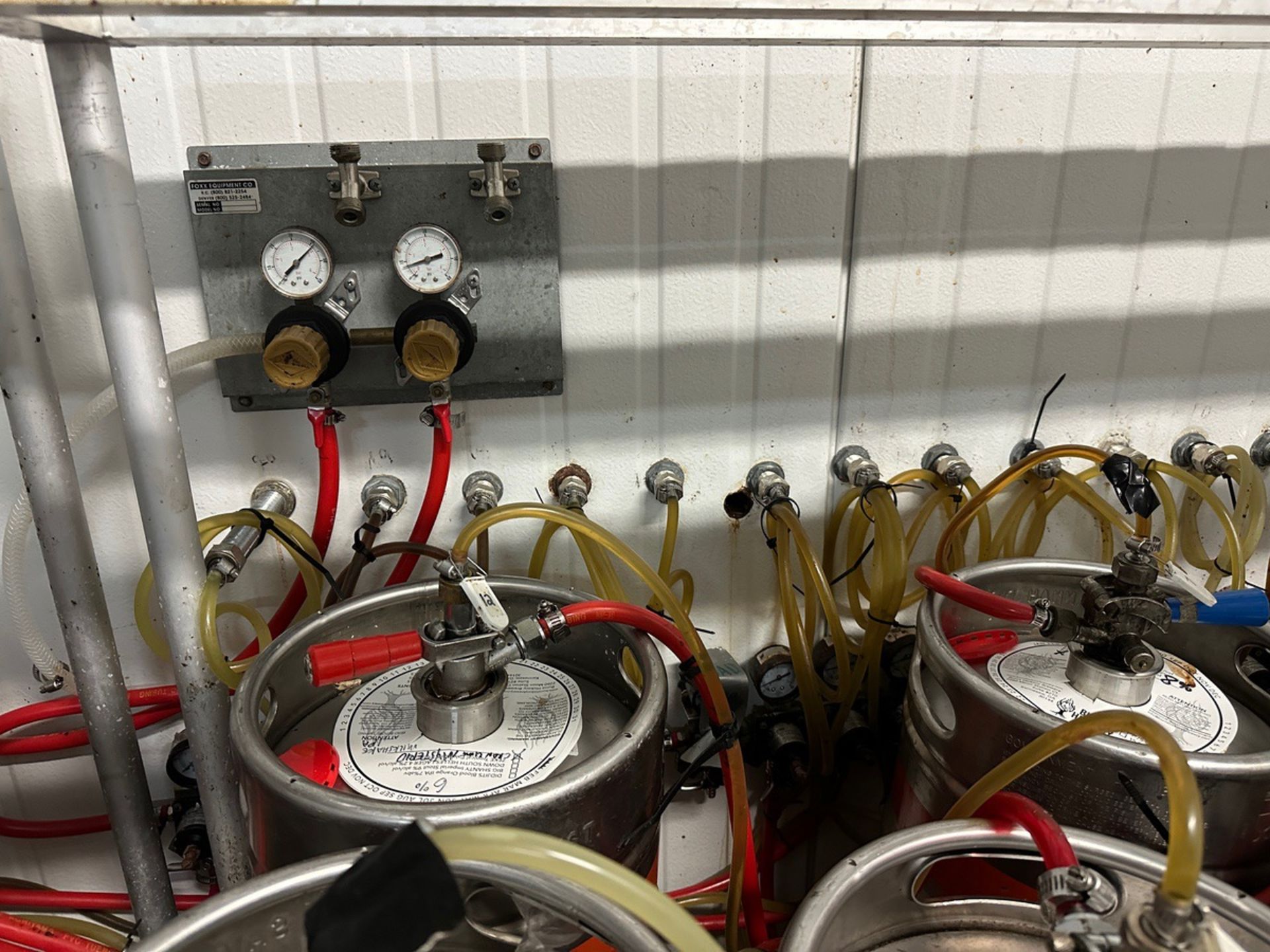 20-Tap Stainless Steel Draft Station with Couplers and Gauges | Rig Fee $300 - Image 2 of 7