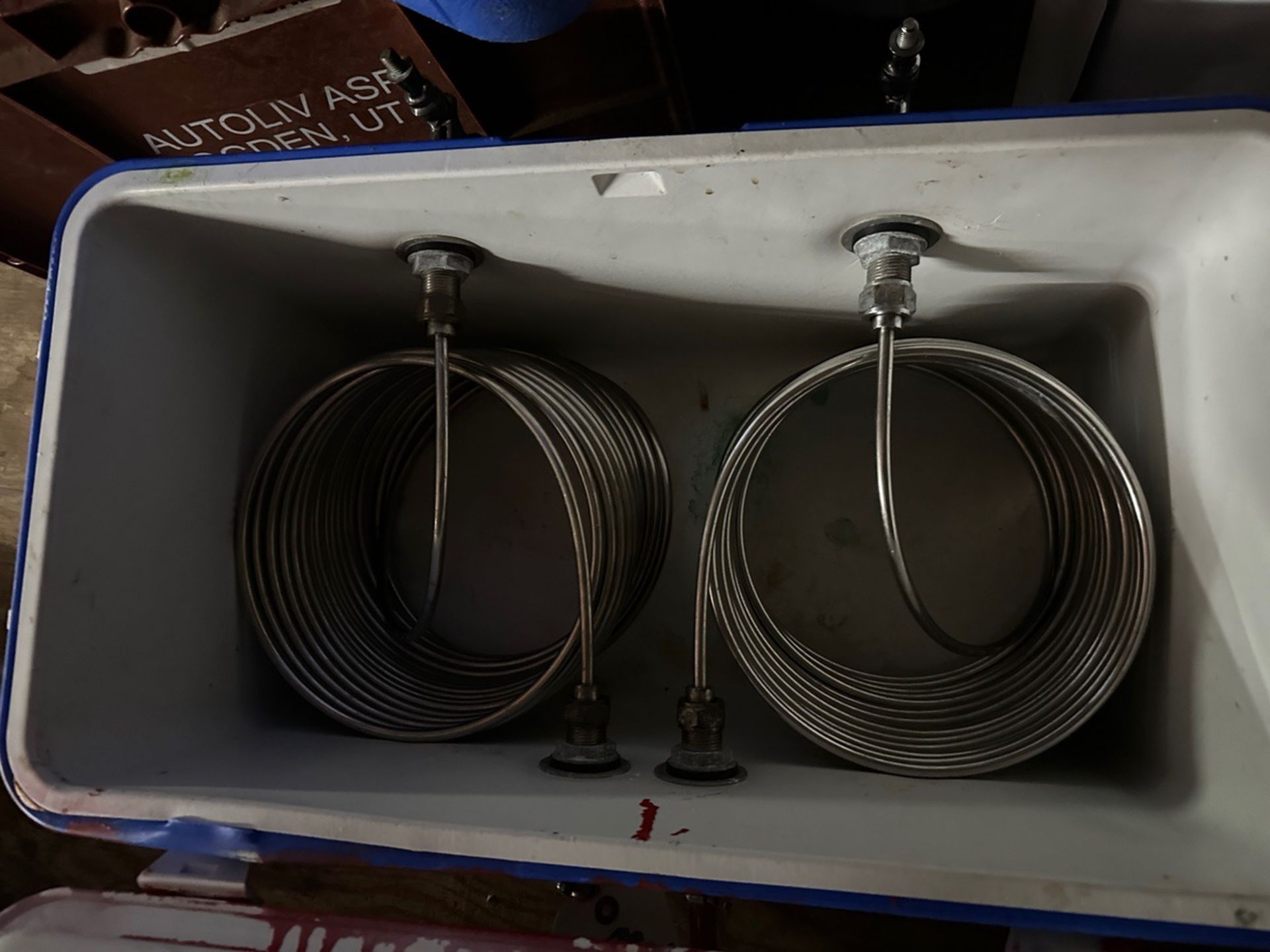 Coleman Jockey Box with Coils, Couplers and Pressure Gauge | Rig Fee $10 - Image 2 of 3