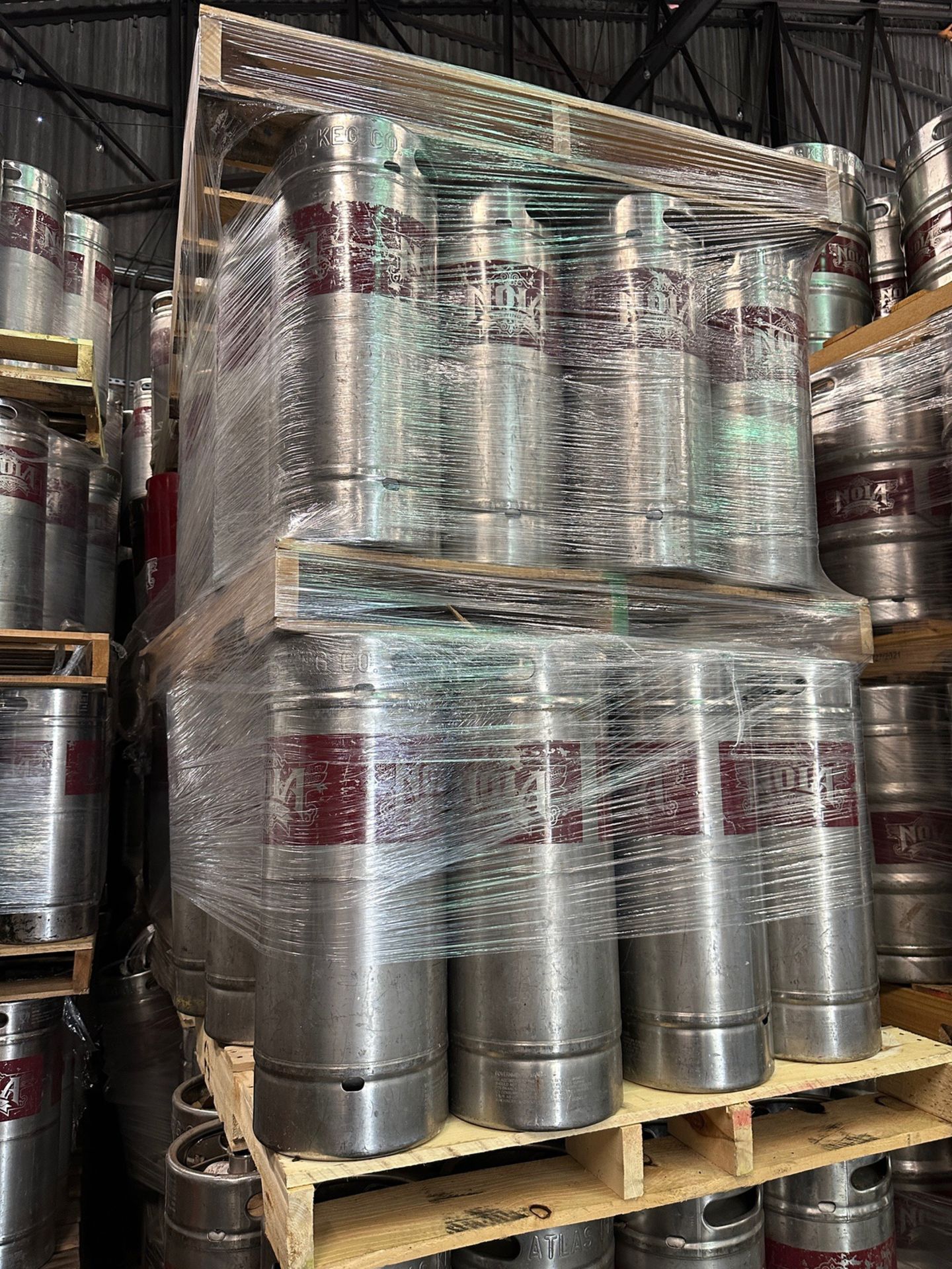 Lot of (40) Stainless Steel Sixtel Kegs | Rig Fee $50