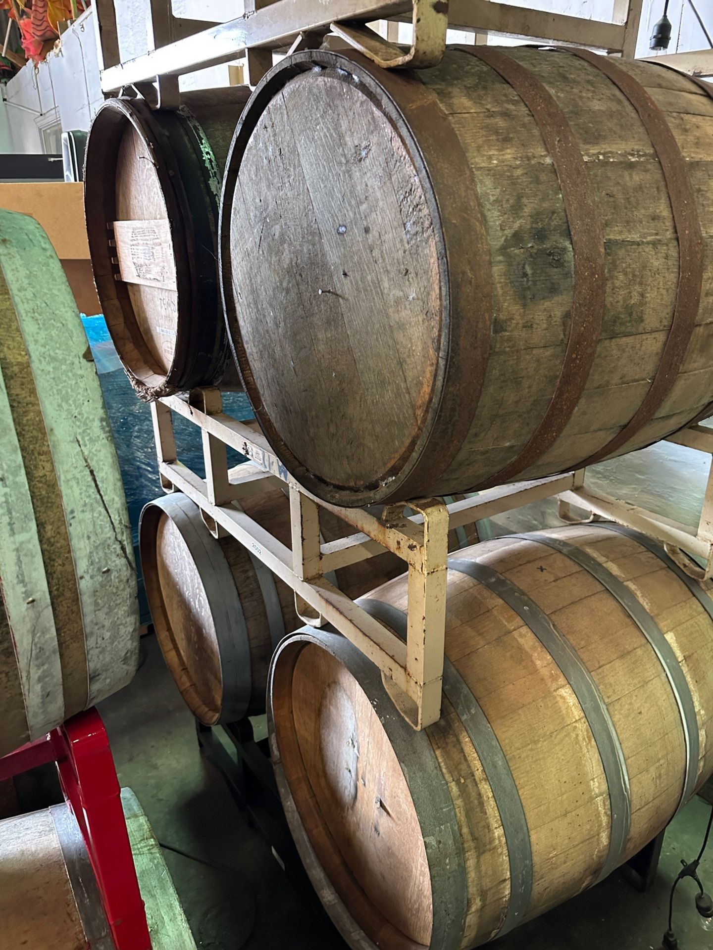 Lot of (4) Wooden Barrels (Used for Sours) | Rig Fee $50
