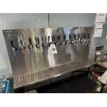 Stainless Steel 14-Faucet Draft Pouring System with Gauges and Couplers | Rig Fee $750