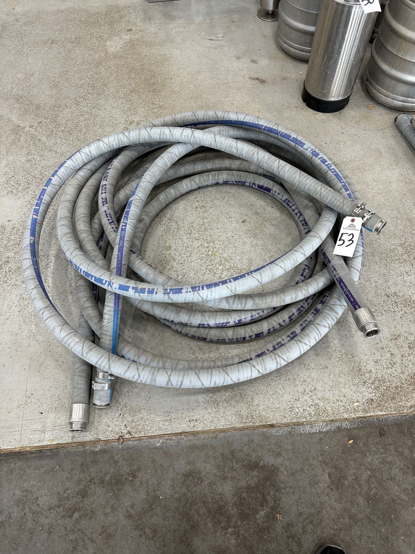 Lot of (1) 45' and (1) 30' Brew Hose | Rig Fee $50