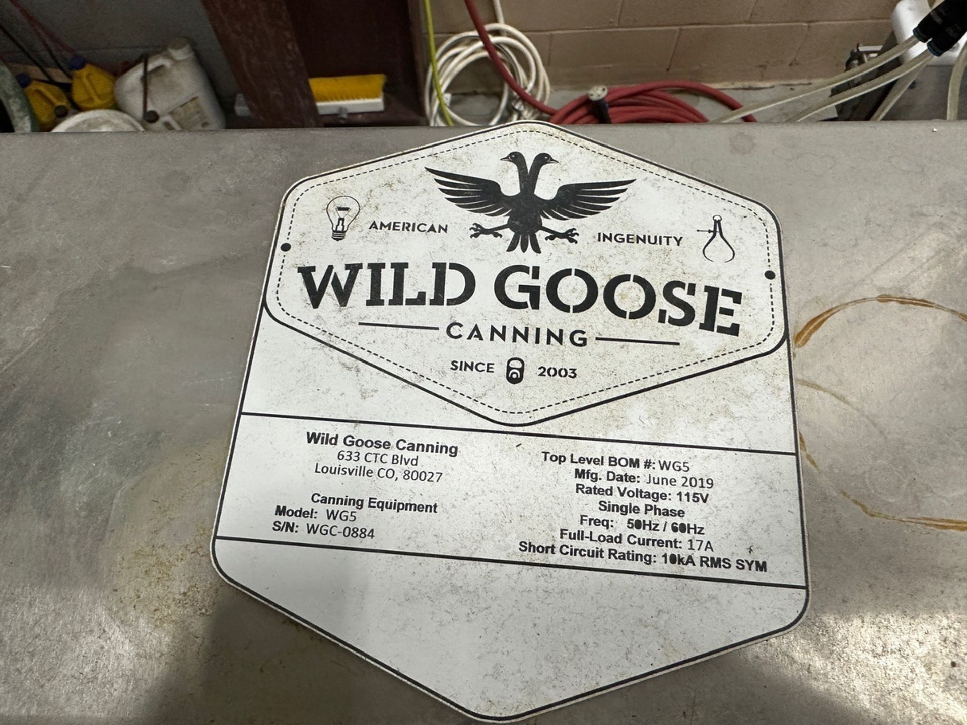 2019 Wild Goose 5-Head Canning Line - Model WG5, S/N: WGC-0884 | Rig Fee $650 - Image 9 of 9