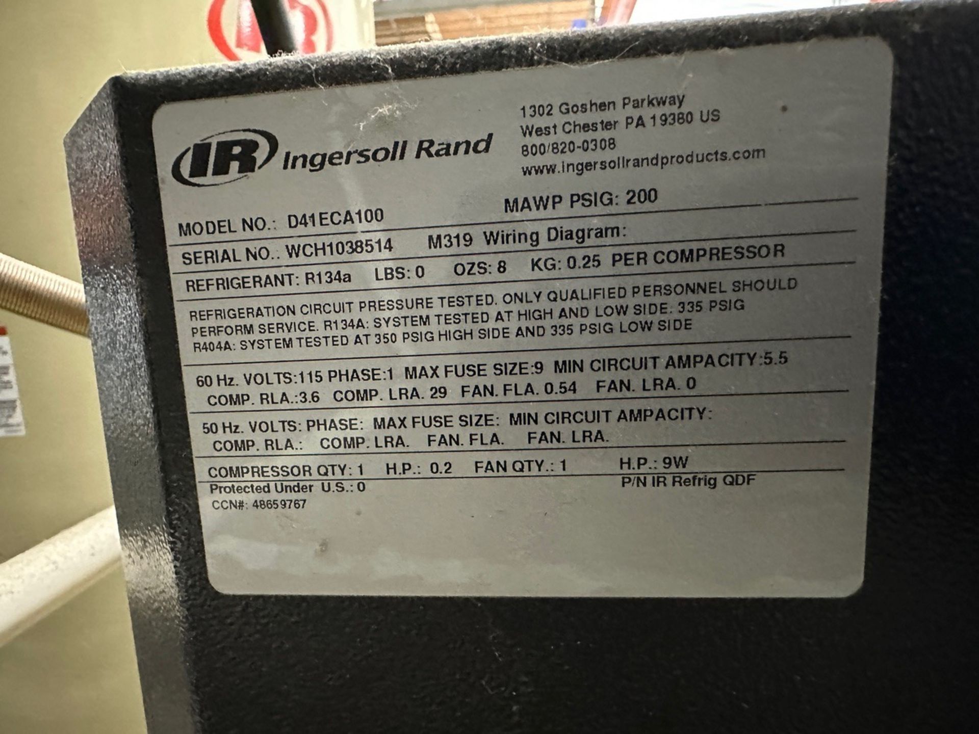 Ingersoll Rand 80 Gallon Air Compressor - Model 2475N7.5-P with Ingersoll | Rig Fee $125 - Image 6 of 7