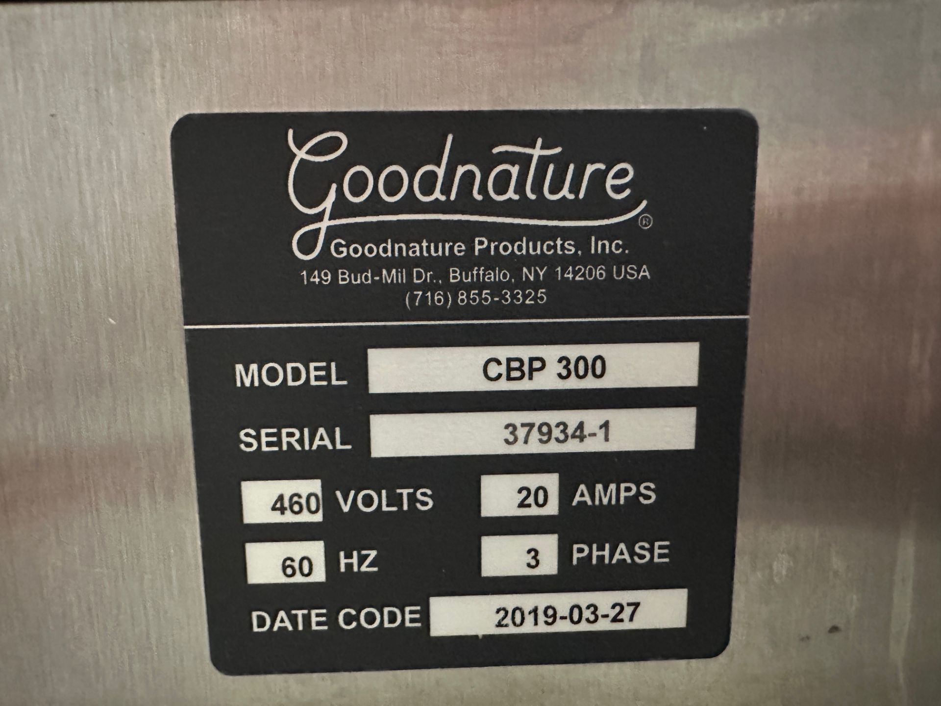 2019 Goodnature CBP 300 Pasteurizer Skid with Alfa Laval Heat Exchanger, Stainless | Rig Fee $350 - Image 4 of 5