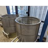 (2) Stainless Steel Tea Baskets for Large Batch Brewing | Rig Fee $50