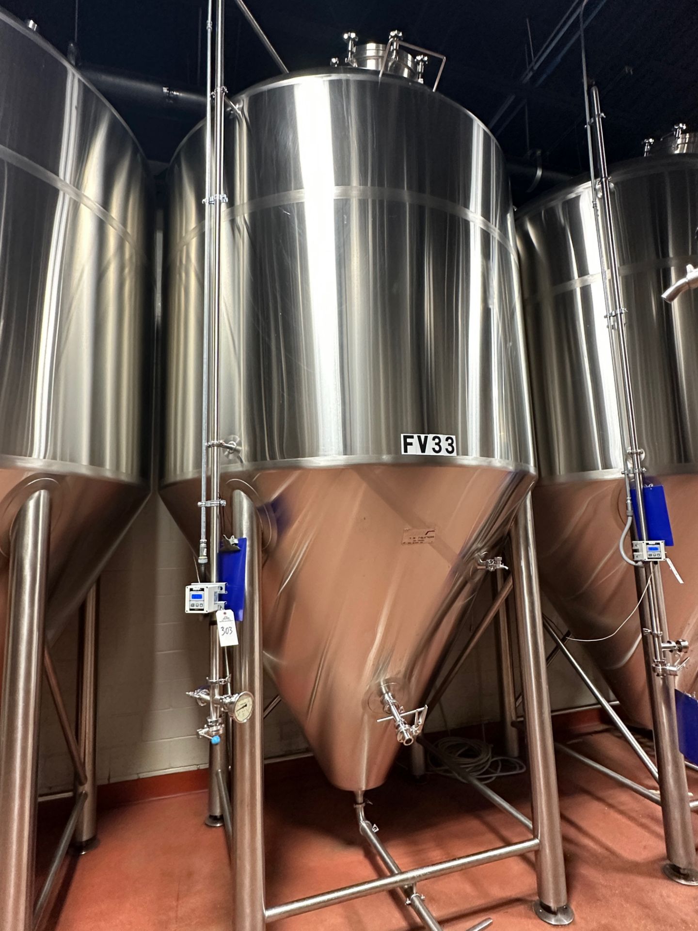 2019 DME 60 BBL Fermentation Tank - Cone Bottom, Glycol Jacketed, Top Manway, Racki | Rig Fee $1650