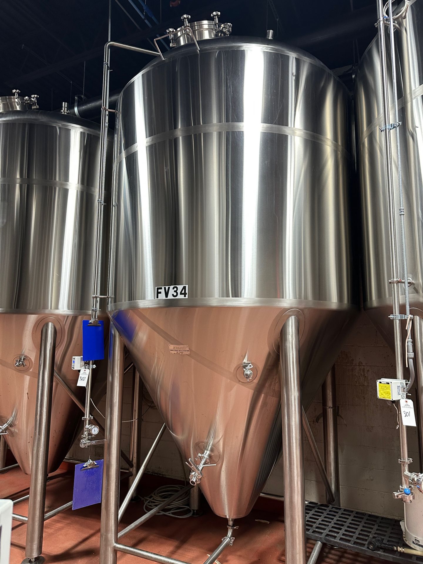 2019 DME 60 BBL Fermentation Tank - Cone Bottom, Glycol Jacketed, Top Manway, Racki | Rig Fee $1650