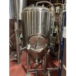 10 BBL Stainless Steel Fermentation Tank - Cone Bottom, Glycol Jacketed, Mandoor, Z | Rig Fee $750