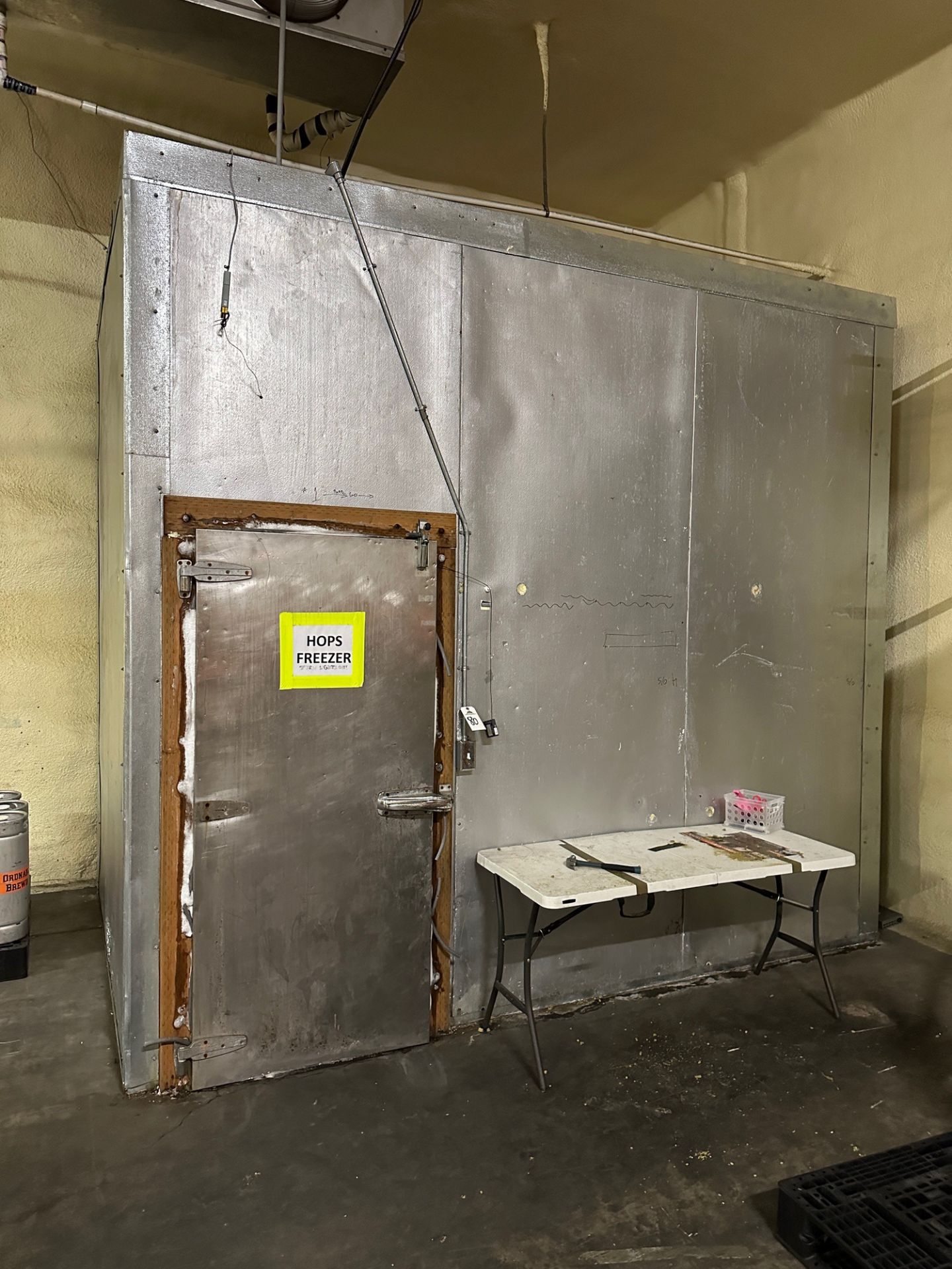 Modular Storage Freezer with Climate Control Cooling Unit and Mandoor (Approx. 12'6 | Rig Fee $1750