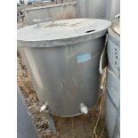 GNF Stainless Steel Utility Tank with Lid (Approx. 33" Diameter and 4' O.H.) | Rig Fee $225