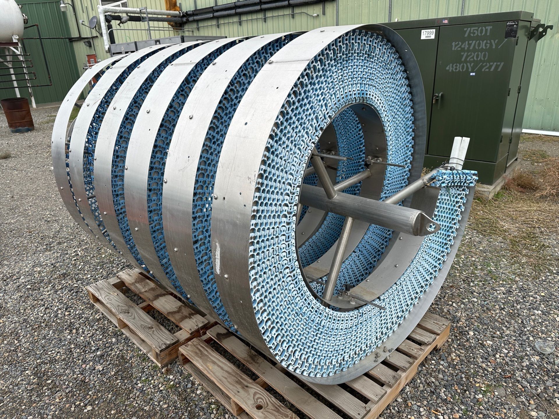 Spiral Cooling Tower Conveyor (Approx. 1' Belt Over Stainless Steel Frame - 64" Dia | Rig Fee $350 - Image 3 of 3