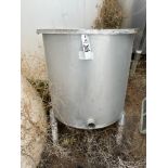 Stainless Steel Utility Tank with Lid (Approx. 33" Diameter and 4' O.H.) | Rig Fee $225