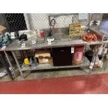 Stainless Steel Table with Sink Basin (Approx. 30" x 6') (No Contents) | Rig Fee $45