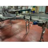 Bevco 4.5" Intralox Belt over Stainless Steel Conveyor from Air Knives to Pack Lead | Rig Fee $200
