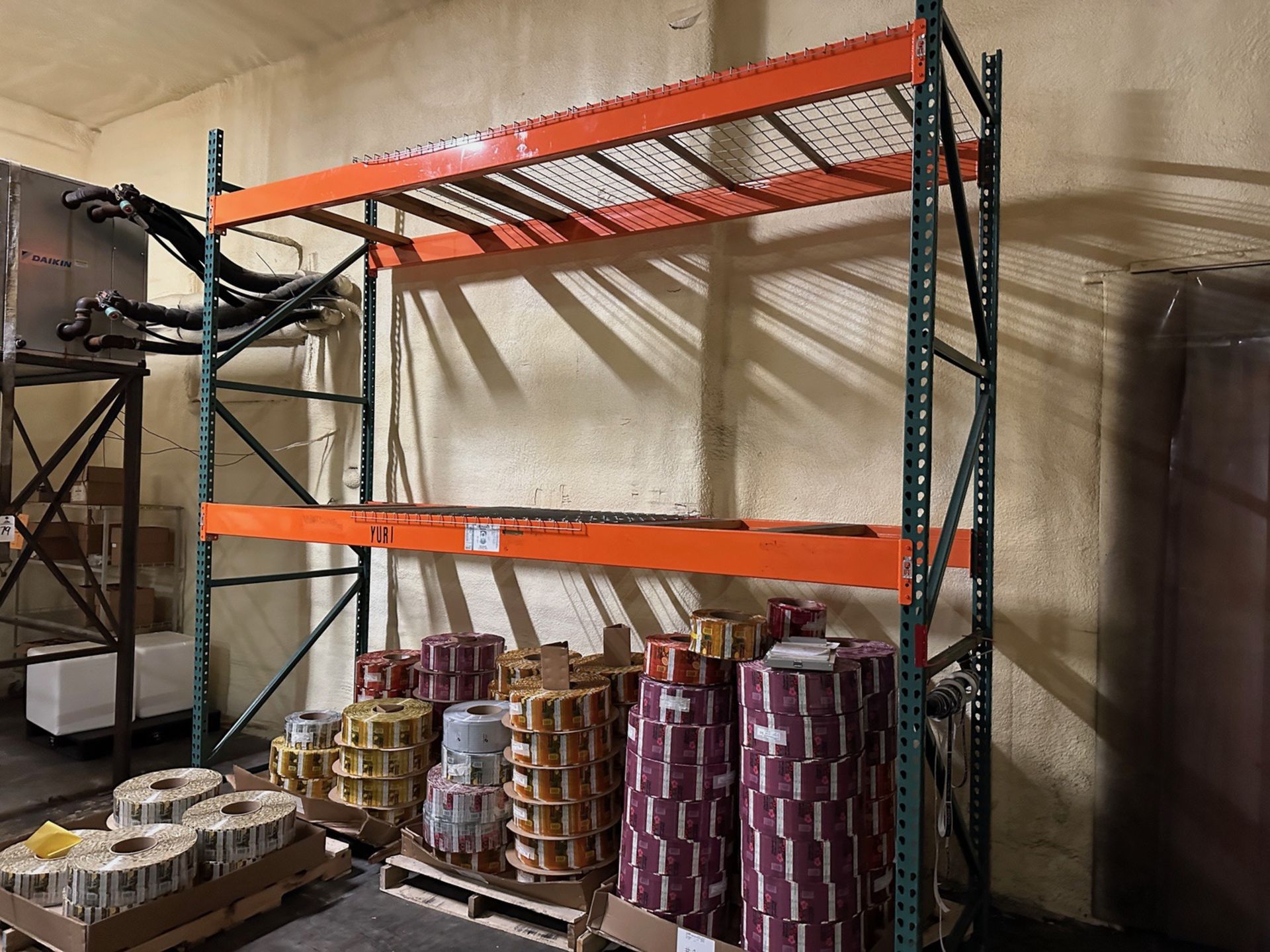 Lot of Teardrop Pallet Racking - (6) 10' Uprights - (7) 12' Uprights - (12) 12' Cro | Rig Fee $650 - Image 2 of 5