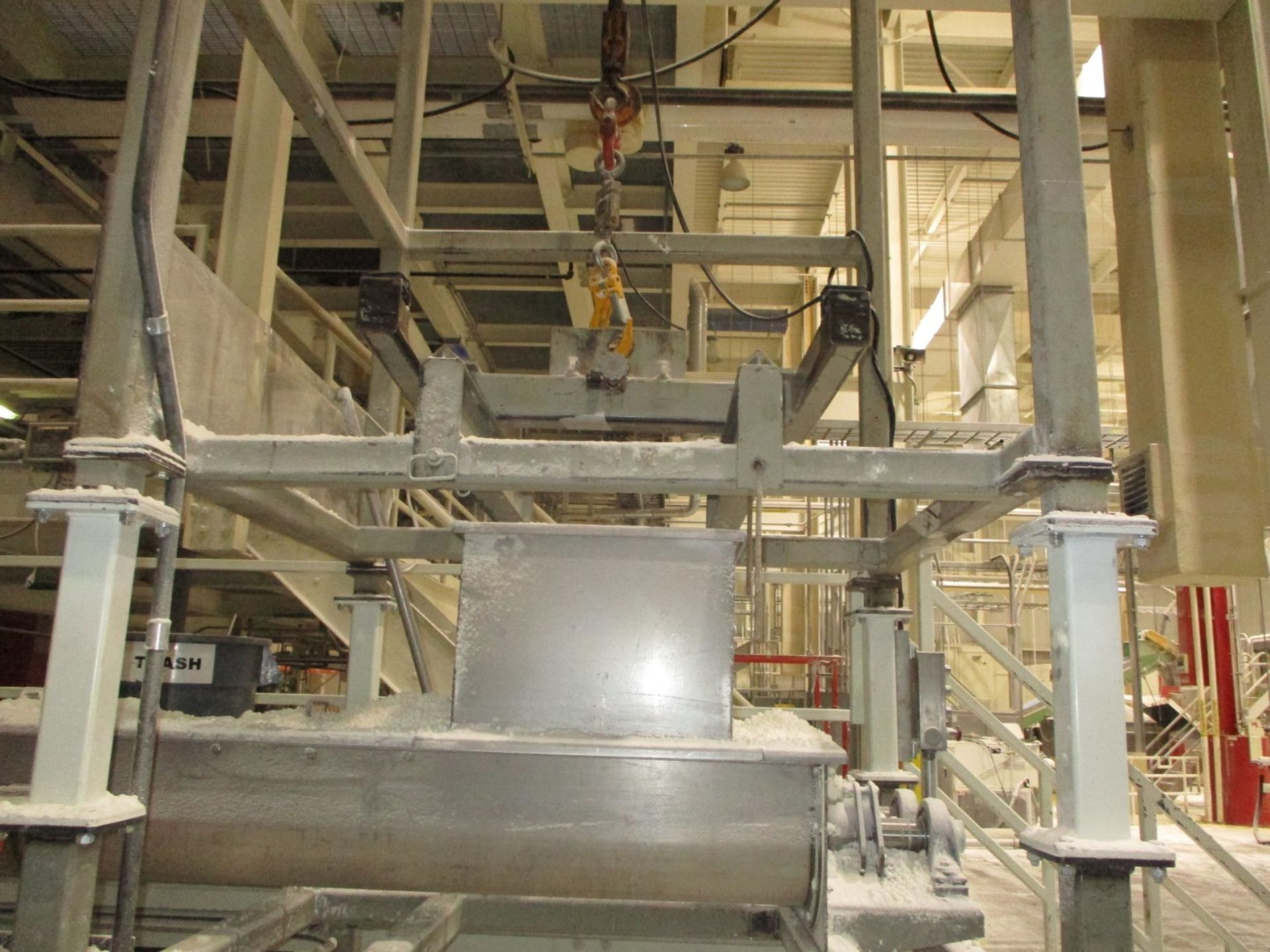 Conveyor Engineering Mfg Bulk Bag Super Sack Unloading Stand, 4000# Electric Hoist, | Rig Fee $3500 - Image 4 of 8