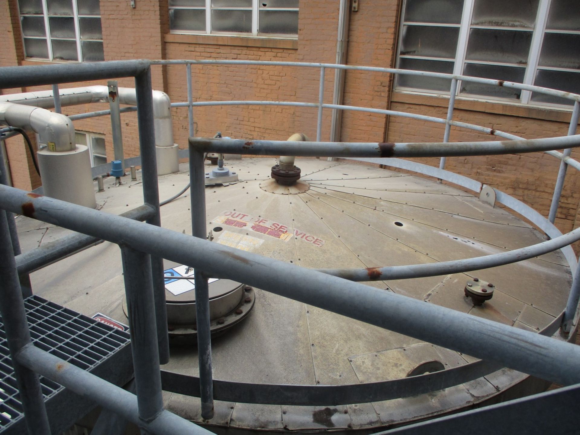 Stainless Steel Tank, Approximately 13' Diameter, Dish Top And Bottom | Rig Fee $10000 (Large Crane)