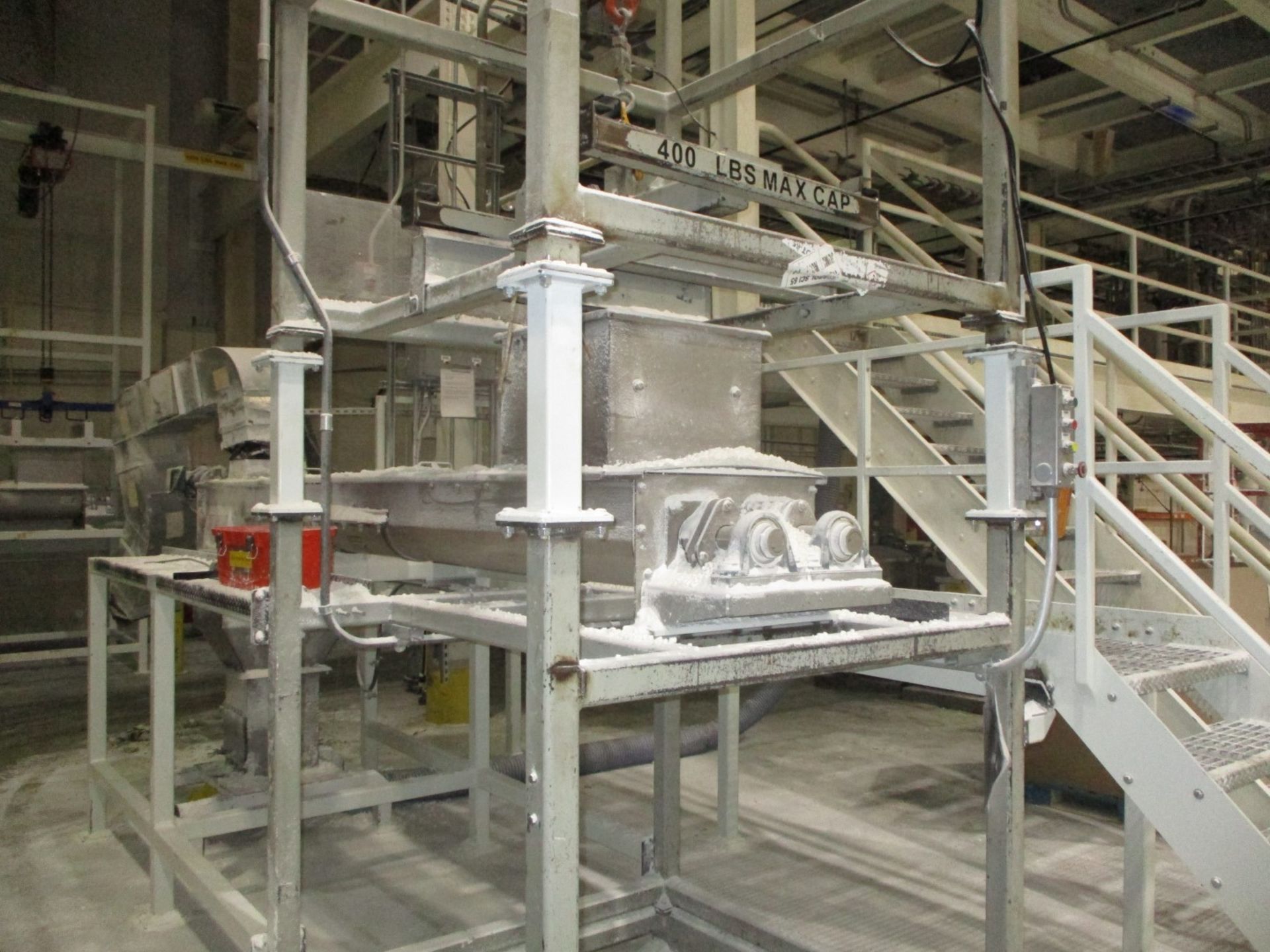 Conveyor Engineering Mfg Bulk Bag Super Sack Unloading Stand, 4000# Electric Hoist, | Rig Fee $3500 - Image 2 of 8