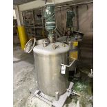 Letco Skid Mounted Stainless Steel Mixing Tank with 3/4 HP Agitator (Approx. 32" Di | Rig Fee $100