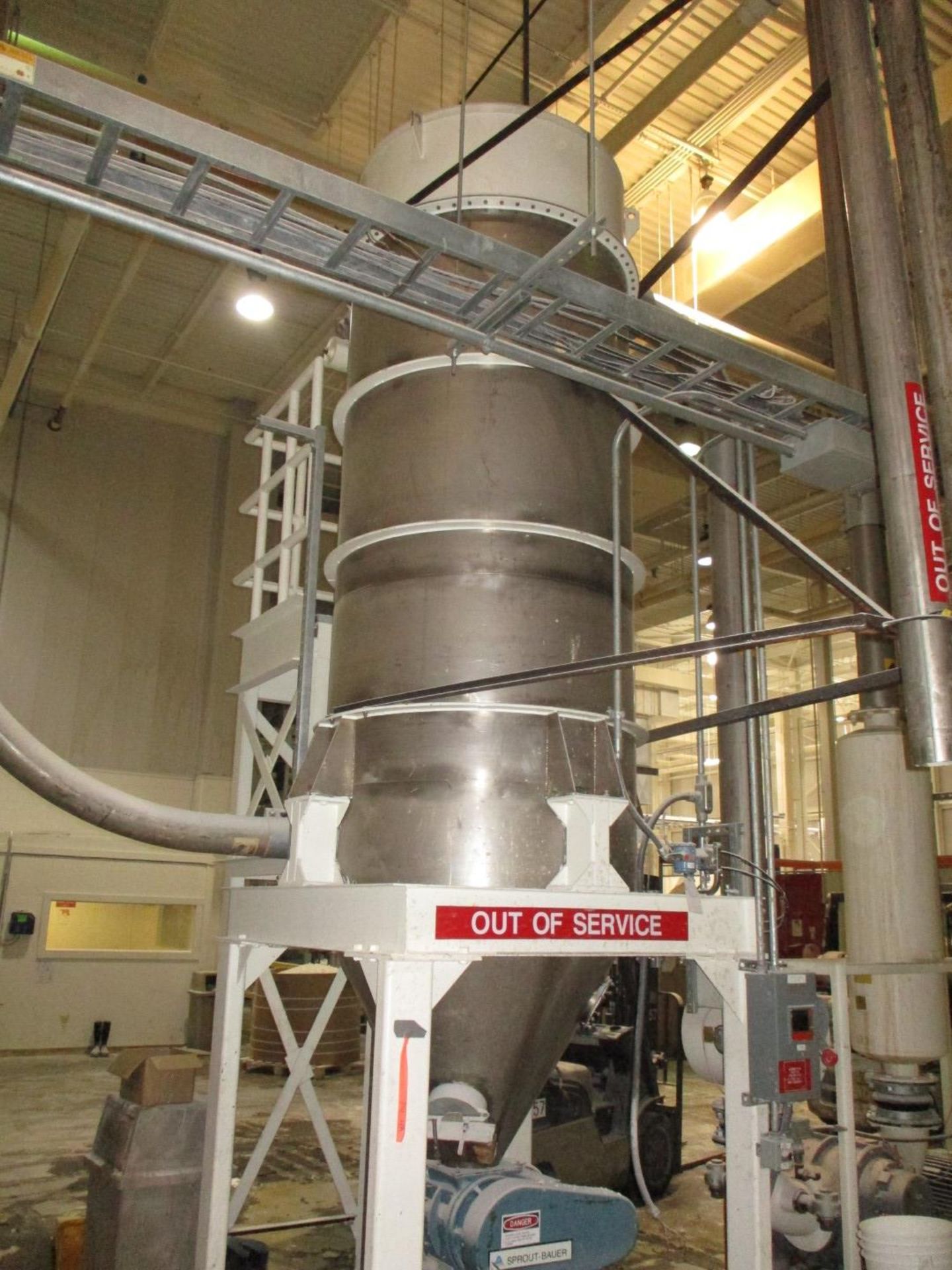 Tech-Airjet Dust Collector, Stainless Steel, Approximatley 48" Diameter X 96" Strai | Rig Fee $1200