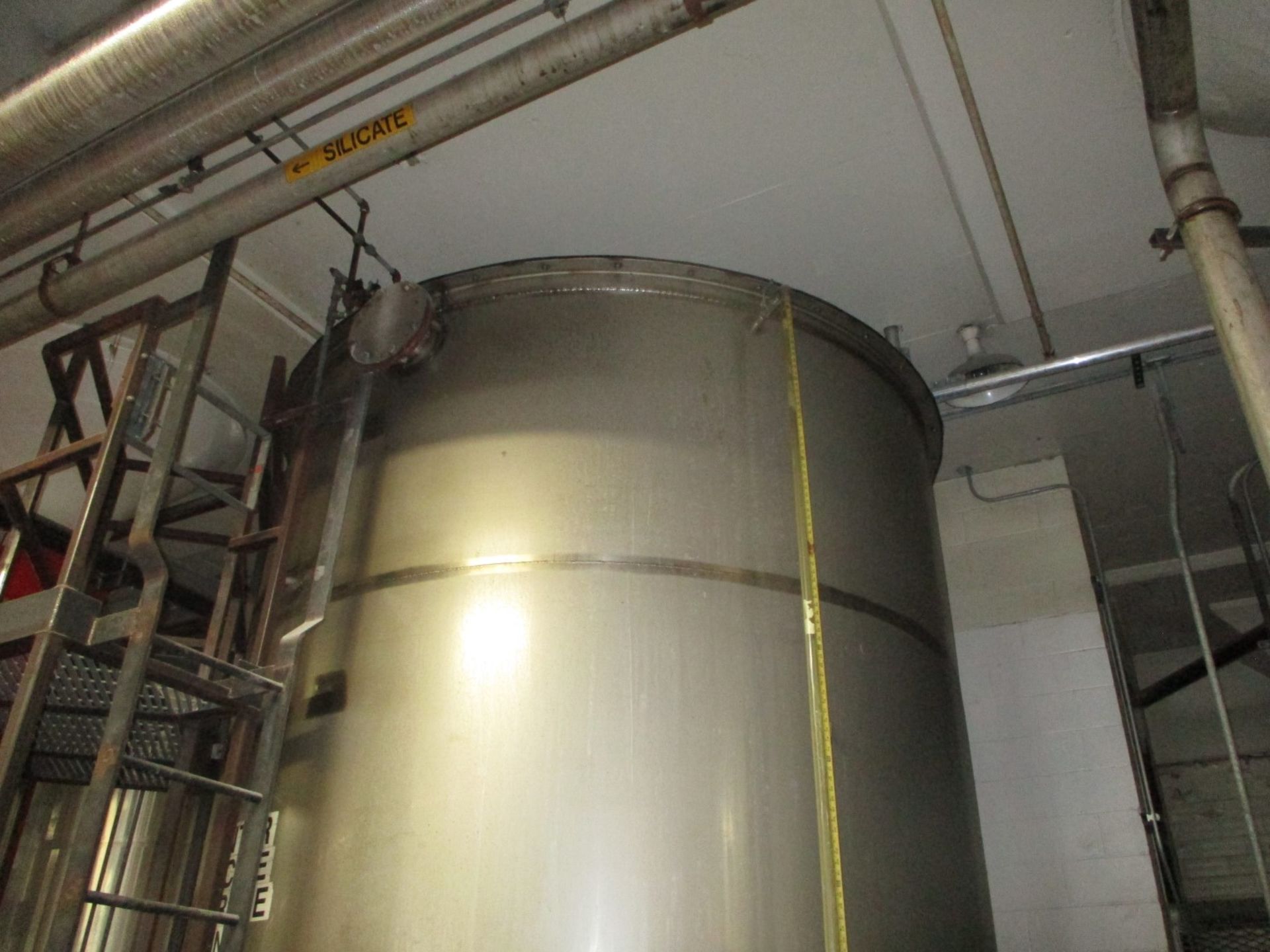 7500 Gallon Letco Tank, Stainless Steel Construction, Approximately 10' Diameter X | Rig Fee $3500 - Image 6 of 6