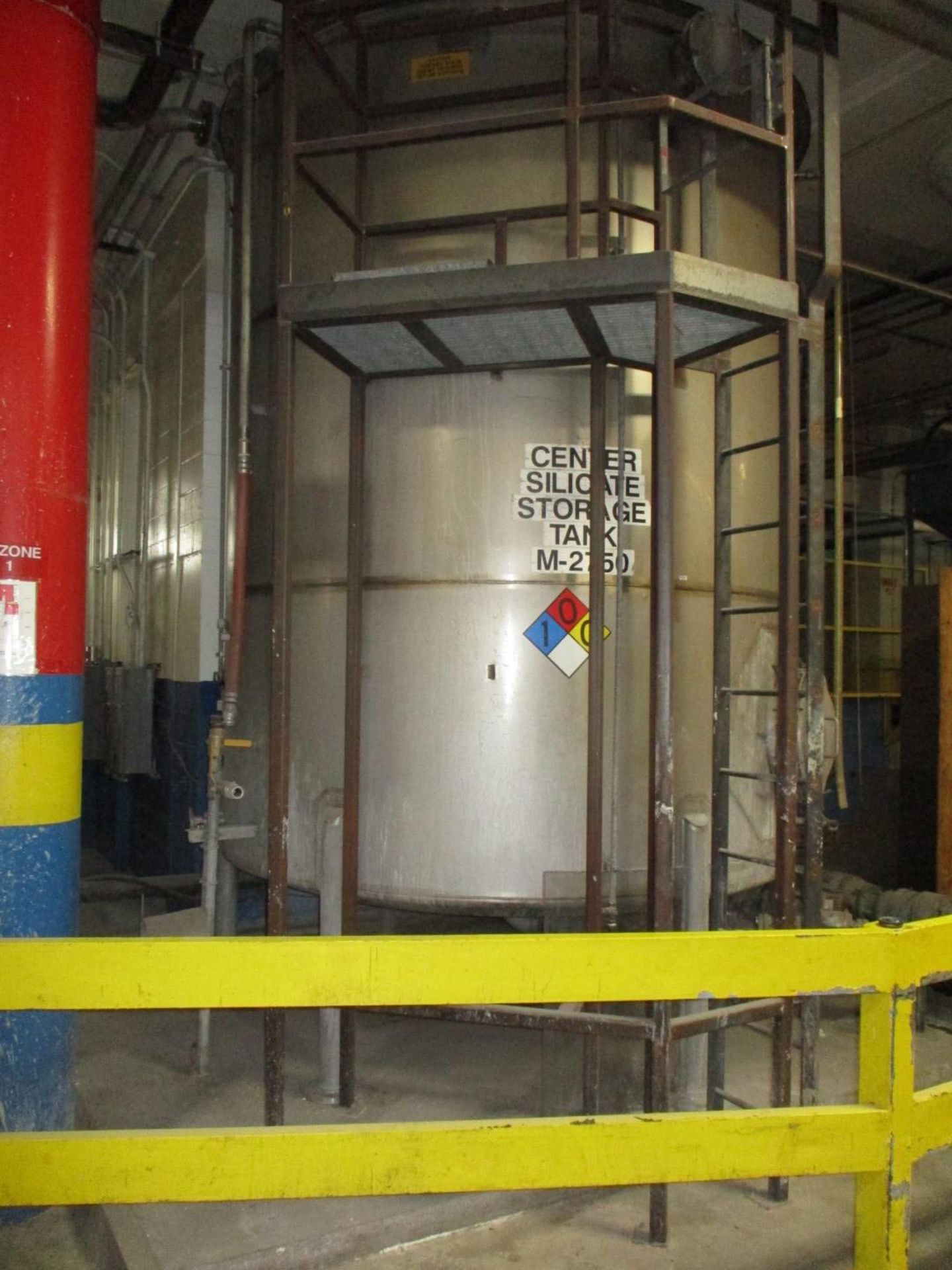 7500 Gallon Letco Tank, Stainless Steel Construction, Approximately 10' Diameter X | Rig Fee $3500